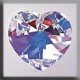 13047 Crystal Treasures- Large Heart 18/17.5mm Crystal Ab (Qty. 1) MAIN